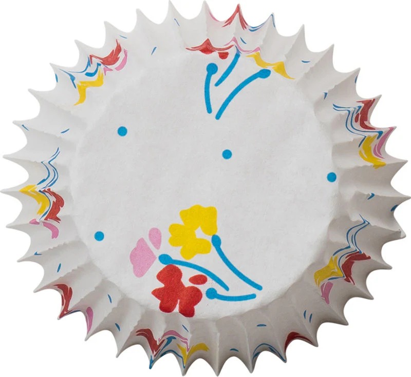 greaseproof baking case 73mm floral 500pcs (#1303) - Image 4