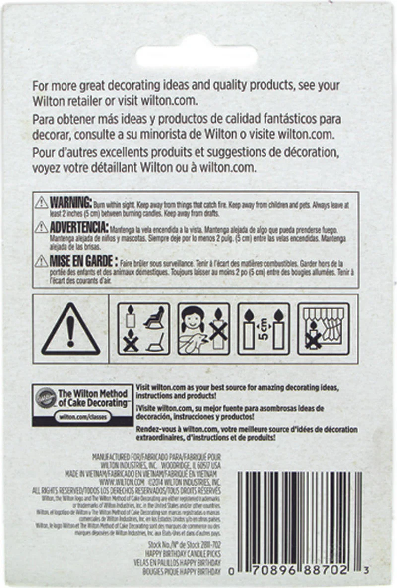 multicolor happy birthday candle 13pcs 2811-702 (#63897) - Image 3