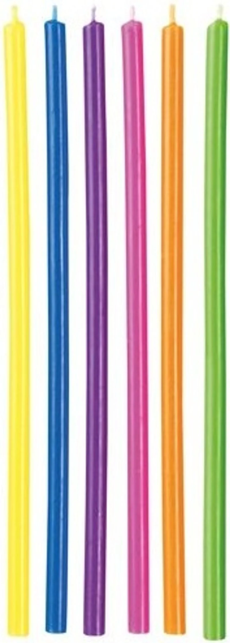 long multicolor candle 5.8" 12pcs 2811-777 (#66107) - Image 4